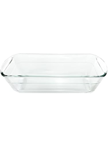 Taliona Rectangle Glass Bread Pan 1.5L, Clear, TL2213617, Bakeware