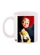Cartoon Girl Printed Coffee Mug White/Red/Yellow