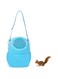 Starthi Hamster Carrier, Portable Breathable Outgoing Travel Bag with Shoulder Strap Warm Sleeping Hanging Bag for Small Pets Hedgehog Sugar Glider Squirrel Rabbit (Blue)