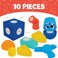 Blockaroo Magnetic Foam Builders &ndash; Airplane Set (10 pcs)