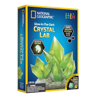 Blue Marble National Geographic Glow-in-the-dark Crystal Growing Lab Hands-on science kit.