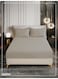 Bedding Fitted Sheet - Fits 200x200 Cm For Super King Bed - 3 Pcs (1 Fitted Sheet and 2 Pillowcases) - 35 Cm Deep Pocket - Solid Bed Sheet