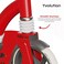 Yvolution S200 2-Wheel Kick Scooter Red &ndash; Lightweight Foldable Scooter for Kids Ages 5+, Rear Brake, Adjustable Handlebar, Easy Carry Strap (YS54R2)