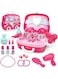 Sulfar Role Play Jewelry Kit for Girls Toy Set Princess Suitcase Gift for Kids Children 3 Years Old