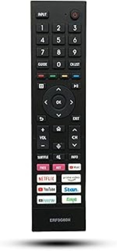 Kassionel Replacement Remote Control ERF3G80H Compatible for Hisense TV A7G U7G Series A7G Series 43A7G 50A7G 55A7G 65A7G 75A7G 85A7G U7G Series 55U7G 65U7G 75U7G 85U7G (No Voice Function)