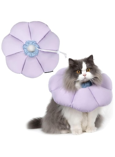Cat Cone Collar,Cute Cat Recovery Collar,Anti-Bite Lick Wound Healing Safety Collar for Cats,All-Season