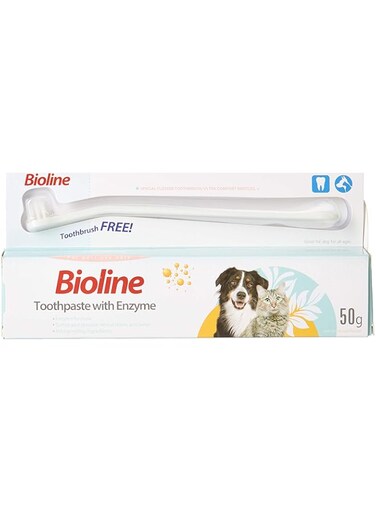 Bioline Dental Tooth Paste With Enzyme Hygienic 50 G, Multicolor