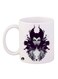 Printed Mug White/Black/Green 12ounce