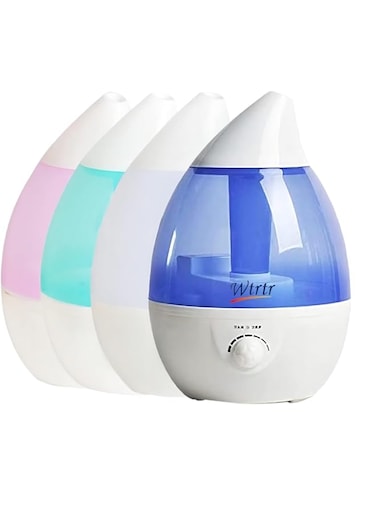 Wtrtr Cool Mist Humidifier for Bedroom, 3L Ultrasonic Air Humidifier for Babies, Premium Humidifying Unit, Whisper-Quiet Operation &amp; Automatic Shut-Off (white)
