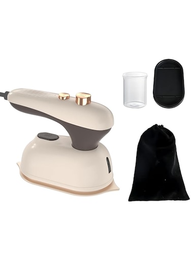 TERRIFI Portable Handheld Iron for Clothes, Mini 180&deg; Wrinkle Remover Steamer Iron, Supports Dry and Wet Ironing, Perfect for Travel, Home, and College Use, Compact and Lightweight for Easy Storage