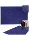 Downtown Pet Supply Non-Slip Padded Mesh Kitty Litter Mat Trapping Tray for Cats and Kittens (Blue, Small)