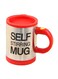 Stirring Electric Mug Silver/Red