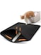 Kameety Cat Litter Mat Cat Litter Trapping Mat, Honeycomb Double Layer Design, Urine and Water Proof Material, Scatter Control, Less Waste, Easier to Clean, Washable, 45&times;60cm (Black)