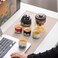 Ceramic Tea Set with Glass Teapot, 4 Cups, Tea Container &amp; Gift Box
