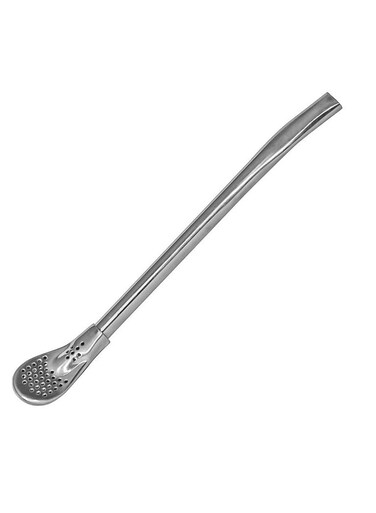 Stainless Steel Drinking Mat&Atilde;&uml; Straw 12.5cm &amp; Filter For Loose Leaf Tea