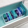 YouCopia StoraLid Food Container Lid Organizer, Expandable With Tall Dividers, BPA-Free Adjustable Plastic Lid Storage For Kitchen Cabinet And Drawer Organization, White