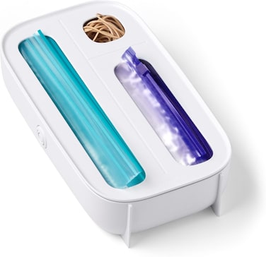 YouCopia StoraBag Drawer Food Bags Dispenser, 3-Slot Plastic Sandwich Bag Organizer for Kitchen Storage, Space-Saving, Durable &amp; Easy to Use Food Storage Bag Organizer for Kitchen Drawer Organization