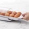 YouCopia FridgeView Rolling Egg Holder, BPA-Free Stackable Eggs Organizer with Removable Tray for Refrigerator Storage
