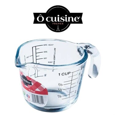 Ocuisine 500ml Glass Measuring Jug - Borosilicate Glass, Stain &amp; Scratch Resistant, Dishwasher Safe