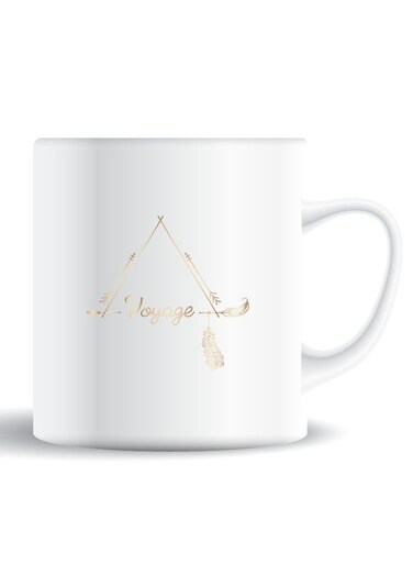 Premium Quality Two Sided Printed Coffee Mug Tea Cup Voyage For Home Office, Kids Men Women