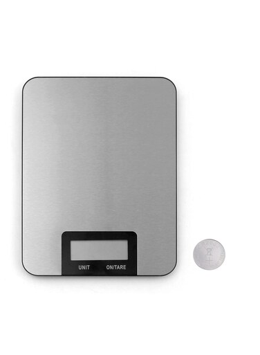 Digital Kitchen Scale Stainless Steel Food Weighing Scale with LCD Display &acirc;&euro;&ldquo; High Precision Electronic Scale for Baking, Cooking, Keto, Coffee &amp; Meal Prep &acirc;&euro;&ldquo; Multi Unit g/oz/lb:oz/ml/fl.oz