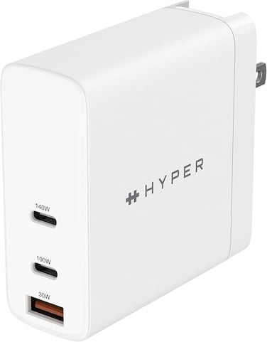 HyperJuice 140W PD 3.1 USB-C Charger &ndash; White (US Plug) (International Version)