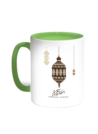 Ramadan Kareem Printed Coffee Mug Green/White