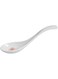 SERVEWELL MELAMINE SPIRAL RED HARMONY SOUP SPOON 13.5CM