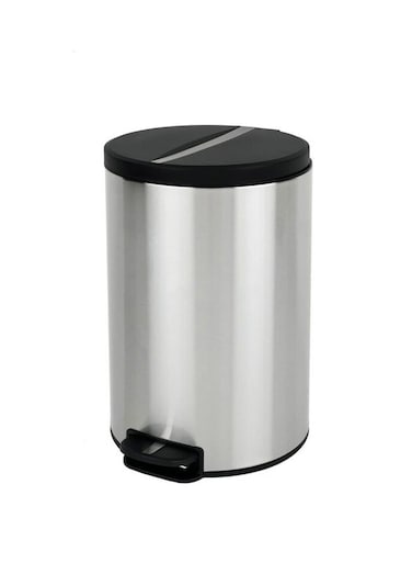 NOVA SERIES   Brushed Stainless Steel Finish   Soft-Closing   Fingerprint-Resistant   Step Trash Bin   Small   5L
