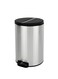 NOVA SERIES   Brushed Stainless Steel Finish   Soft-Closing   Fingerprint-Resistant   Step Trash Bin   Small   5L