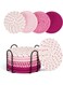 Absorbent beverage coaster, four-color coaster set, coffee table coaster, 8 tabletop coasters, cute coasters, essential new home items