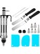 Cake Decorating Set, Cupcake Frosting Filling Injector with 2 Offset Spatula, 6 Icing Piping Nozzles, 3 Cream Scraper, 2 Nozzle Brush, Dessert Decorator Tools for Cake Cookies