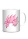 Styles Goku Black Super Saiyan Rose Printed Mug White/Pink