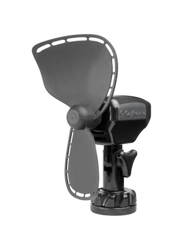 SEEKR Ultimate, 747DCBCS, Direct Wire 12V Compact Grill-less, Easy to Clean, 2-Speed Cabin Fan, 150/200 CFM 5.25" x 2.5" x 8.0", Black