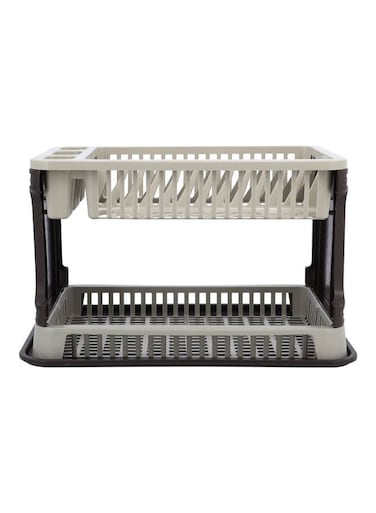 Double Layer Dish Drainer Rack Assorted 44x8x30cm