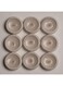 Stylish Ceramic Candle Holders &amp; Tea Light Candles for Home Decor, Aromatherapy &amp; Romantic Atmosphere &ndash; 9 Candles per Pack