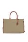 London Ladies Bag M1   Women&rsquo;s Elegant 15.6 inch Laptop Tote Bag Classy Computer Briefcase  Beige