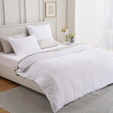 Home Retreat 2-Piece Full Duvet Cover Set 160x200cm-White
