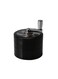 Layer Spice Crusher With Hand Crank Magnetic Lid Silver Coffee Grinder