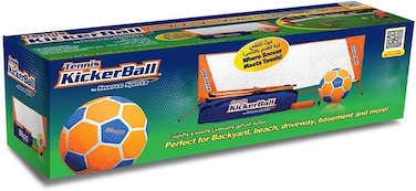 Kickerball Kickerball Soccer Tennis Set Fast-Setup Skill Challenge Game, Indoor/Outdoor Family Play With Air-Grip Ball &amp; Carry Bag
