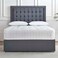 Dream Tide Tufted Upholstered Queen Size Bed (160 X 200 CM) Grey Color