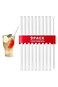 Reusable Glass Straws Set, 9 Pack 7.9" Clear Straight Glass Straws and 1 Pack Brushes