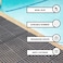 TerraTuf Interlocking Rubber Floor Mat Restaurant Kitchen Mat for Floor Anti Fatigue Bar Mat Door Mat Non-Slip Mat Indoor Outdoor Shower Pool Drainage Mat Durable Garage Flooring 91.44 x 91.44 cms