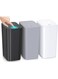 Lomeshow 3 Pack Bathroom Small Trash Can with Lid,10L / 2.6 Gallon Slim Garbage Bin Wastebasket with Pop-Up Lid for Bedroom, Office, Kitchen, Craft Room, Fits Under Desk/Cabinet/Sink