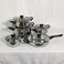 HTH 10pcs  Stainless Steel Cookware Set
