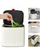 4L Kitchen Trash Can with Lid, 2 in 1 Hanging Small Garbage Smudge Resistant Rectangular Trash Can Bin Countertop, Wall-Mounted Under Sink Indoor Trash Bin for Kitchen, Bathroom, Cabinet