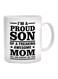 I'm A Proud Son Printed Coffee Mug White/Black 350ml