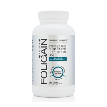 Foligain Stimulating Supplement for Thinning Hair, 120 Caplets