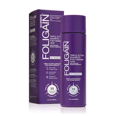 Foligain Women's Triple Action Shampoo for Thinning Hair, 236 ml