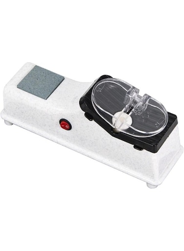 Electric Knife Sharpener USB Rechargeable 1200mAh   Quick Sharpening Kitchen Grinder Tool for Household Knives &amp; Scissors